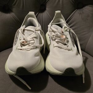 Brooks White and Green Running Shoes